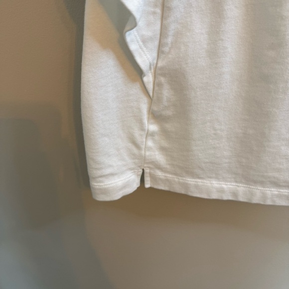 Free Assembly White Ruffled Flutter Sleeve Blouse - Picture 5 of 5